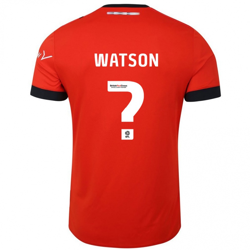 Niño Fútbol Camiseta Louie Watson #0 Naranja Negro 1ª Equipación 2024/25 Argentina