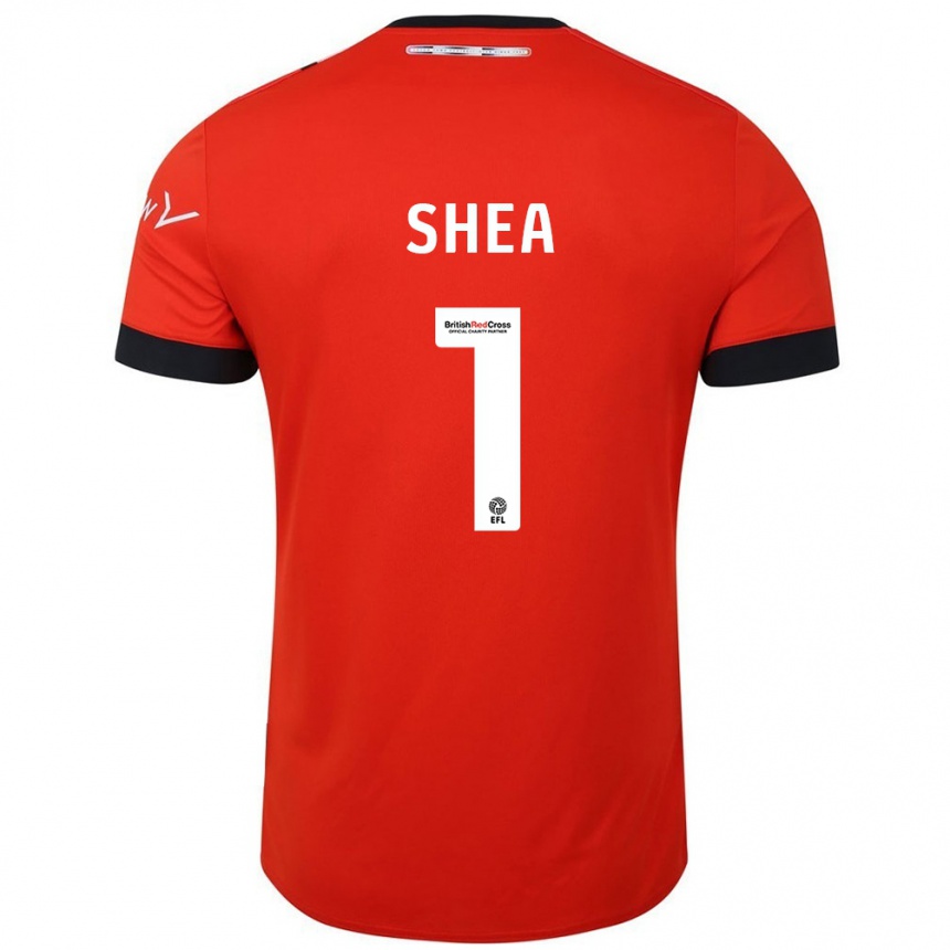 Niño Fútbol Camiseta James Shea #1 Naranja Negro 1ª Equipación 2024/25 Argentina