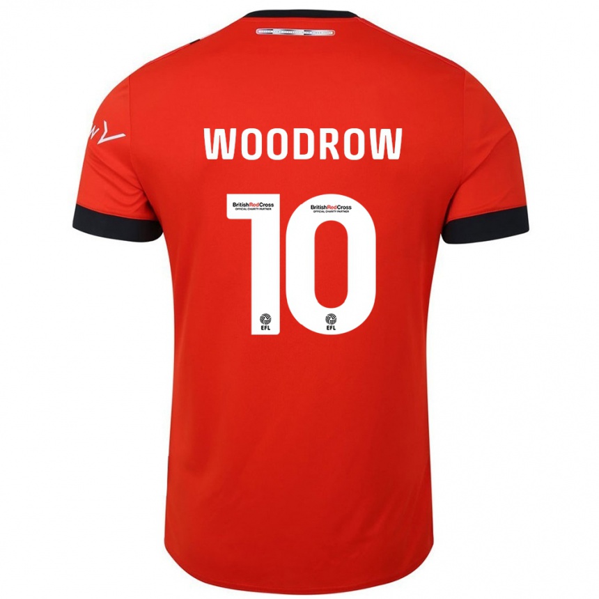 Niño Fútbol Camiseta Cauley Woodrow #10 Naranja Negro 1ª Equipación 2024/25 Argentina