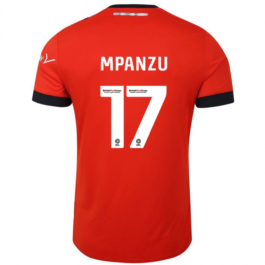 Niño Fútbol Camiseta Pelly Ruddock Mpanzu #17 Naranja Negro 1ª Equipación 2024/25 Argentina