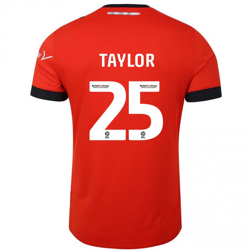 Niño Fútbol Camiseta Joe Taylor #25 Naranja Negro 1ª Equipación 2024/25 Argentina