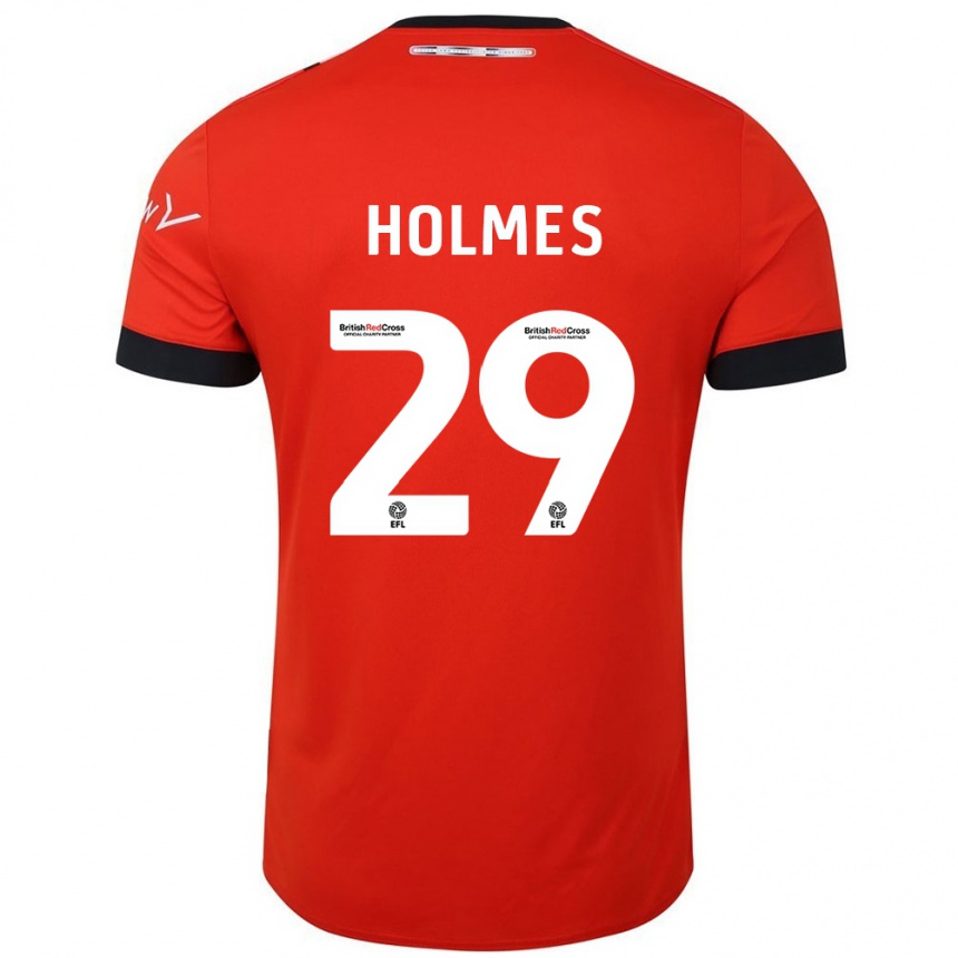 Niño Fútbol Camiseta Tom Holmes #29 Naranja Negro 1ª Equipación 2024/25 Argentina