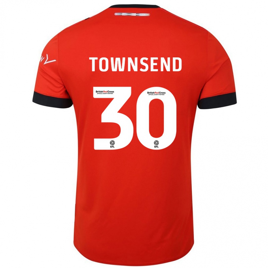 Niño Fútbol Camiseta Andros Townsend #30 Naranja Negro 1ª Equipación 2024/25 Argentina