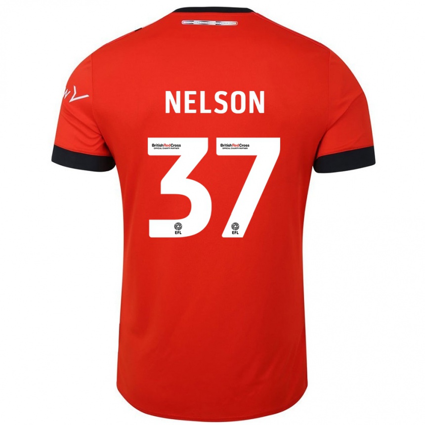 Niño Fútbol Camiseta Zack Nelson #37 Naranja Negro 1ª Equipación 2024/25 Argentina