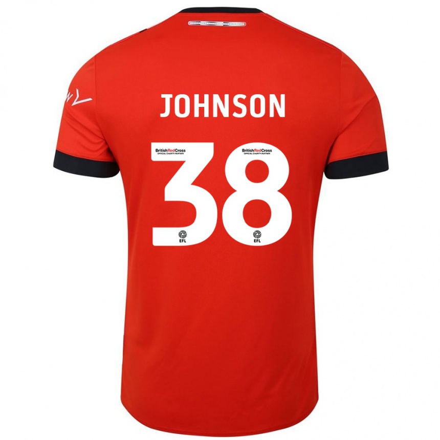 Niño Fútbol Camiseta Joe Johnson #38 Naranja Negro 1ª Equipación 2024/25 Argentina