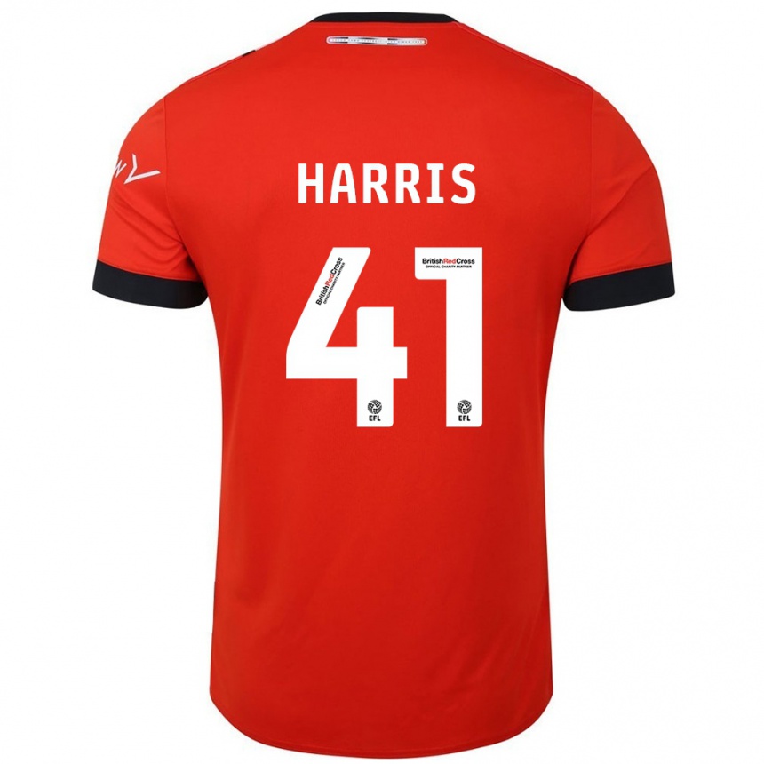 Niño Fútbol Camiseta Taylan Harris #41 Naranja Negro 1ª Equipación 2024/25 Argentina