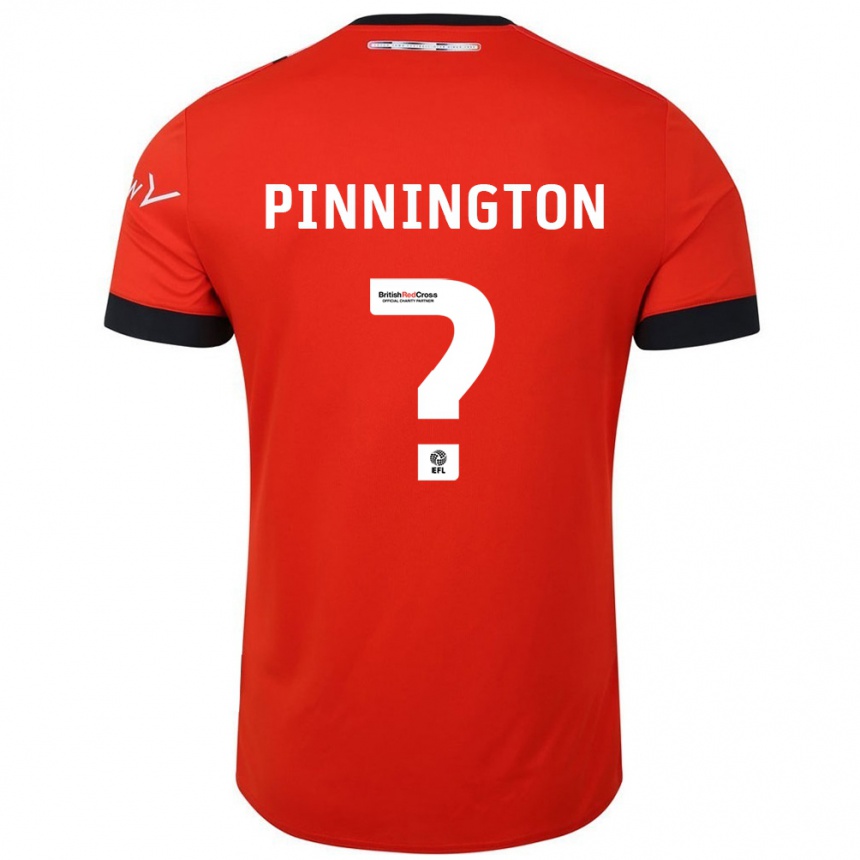 Niño Fútbol Camiseta Jacob Pinnington #0 Naranja Negro 1ª Equipación 2024/25 Argentina