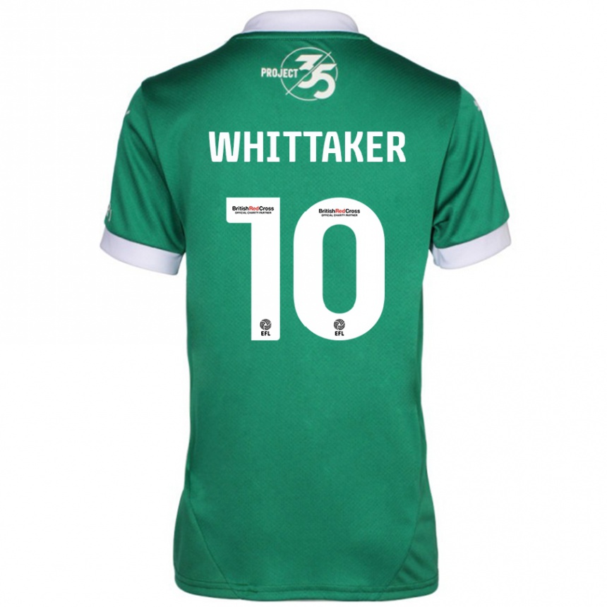 Niño Fútbol Camiseta Morgan Whittaker #10 Verde Blanco 1ª Equipación 2024/25 Argentina