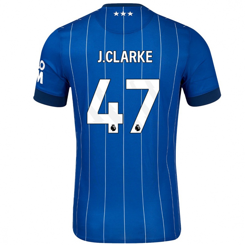 Niño Fútbol Camiseta Jack Clarke #47 Azul Marino 1ª Equipación 2024/25 Argentina