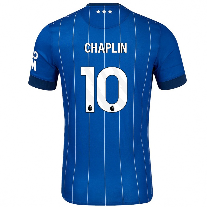 Niño Fútbol Camiseta Conor Chaplin #10 Azul Marino 1ª Equipación 2024/25 Argentina