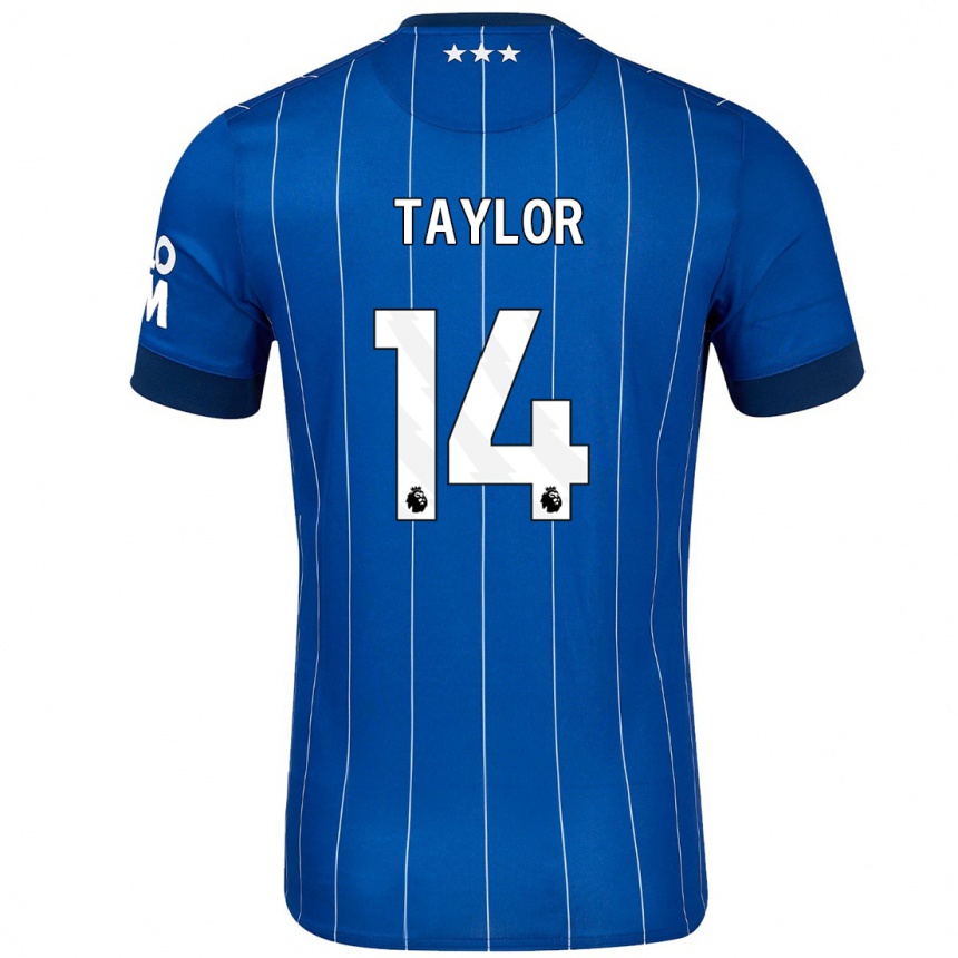 Niño Fútbol Camiseta Jack Taylor #14 Azul Marino 1ª Equipación 2024/25 Argentina