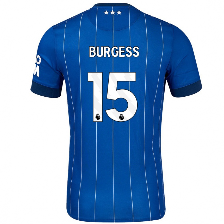 Niño Fútbol Camiseta Cameron Burgess #15 Azul Marino 1ª Equipación 2024/25 Argentina