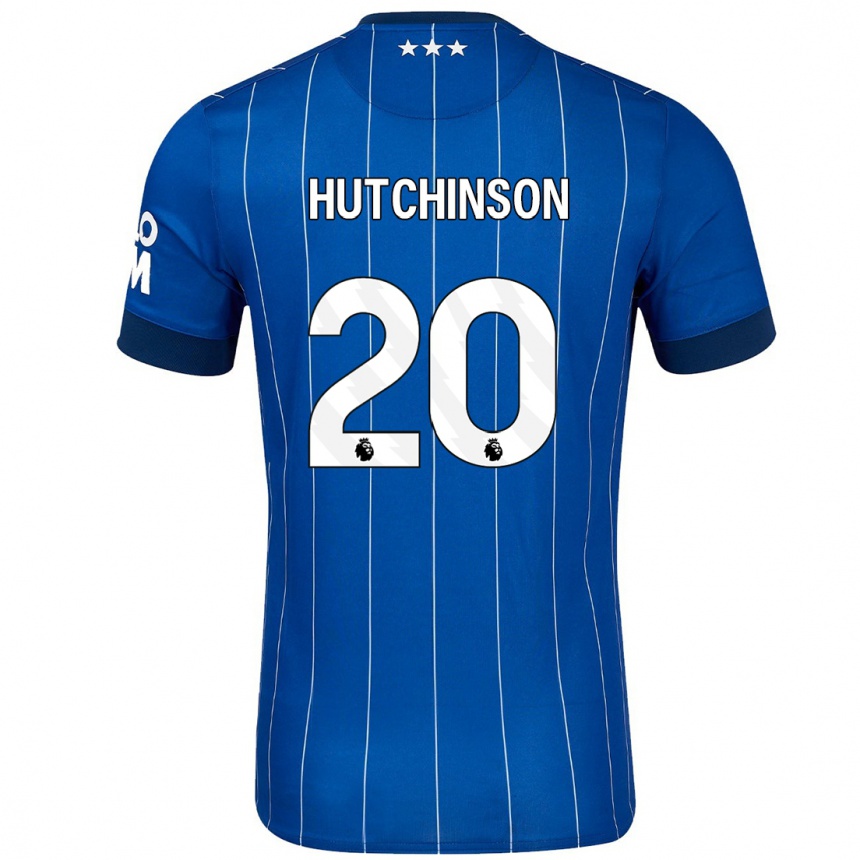 Niño Fútbol Camiseta Omari Hutchinson #20 Azul Marino 1ª Equipación 2024/25 Argentina