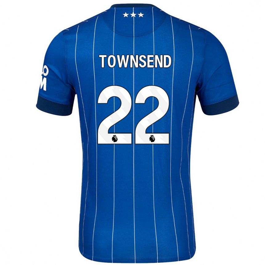 Niño Fútbol Camiseta Conor Townsend #22 Azul Marino 1ª Equipación 2024/25 Argentina