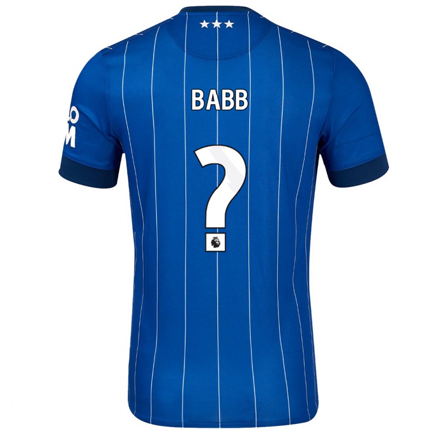 Niño Fútbol Camiseta Daniel Babb #0 Azul Marino 1ª Equipación 2024/25 Argentina