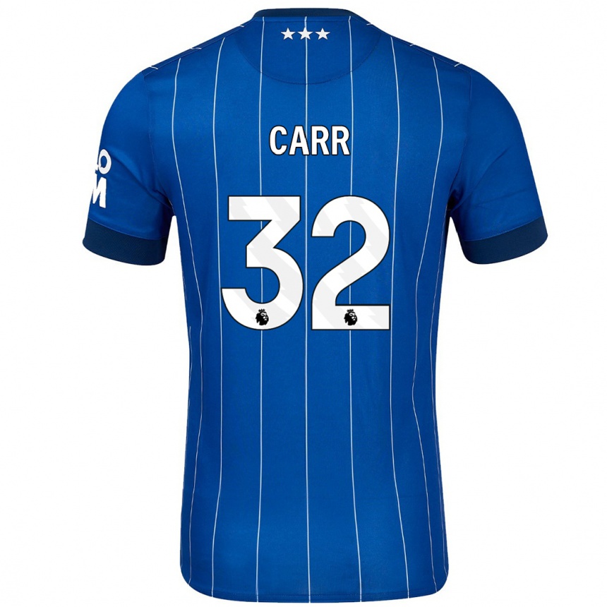 Niño Fútbol Camiseta Ryan Carr #32 Azul Marino 1ª Equipación 2024/25 Argentina