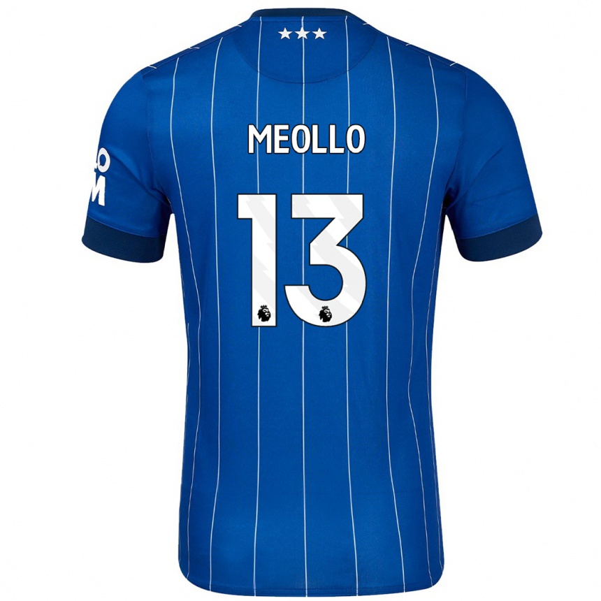 Niño Fútbol Camiseta Nina Meollo #13 Azul Marino 1ª Equipación 2024/25 Argentina