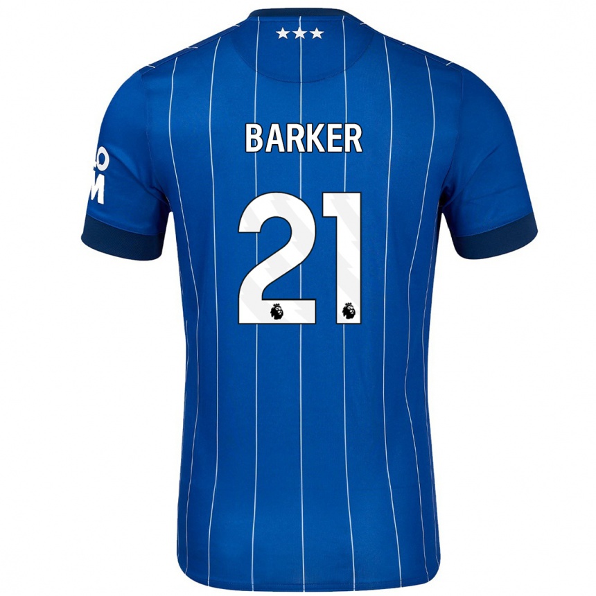 Niño Fútbol Camiseta Maisy Barker #21 Azul Marino 1ª Equipación 2024/25 Argentina