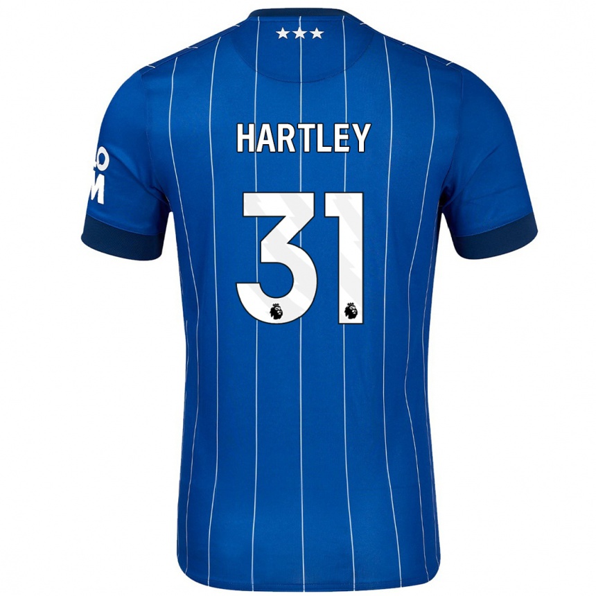 Niño Fútbol Camiseta Laura Hartley #31 Azul Marino 1ª Equipación 2024/25 Argentina