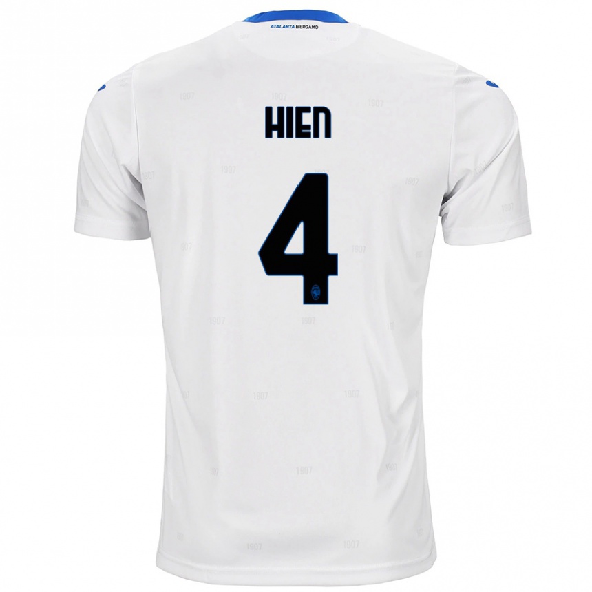 Niño Fútbol Camiseta Isak Hien #4 Blanco 2ª Equipación 2024/25 Argentina