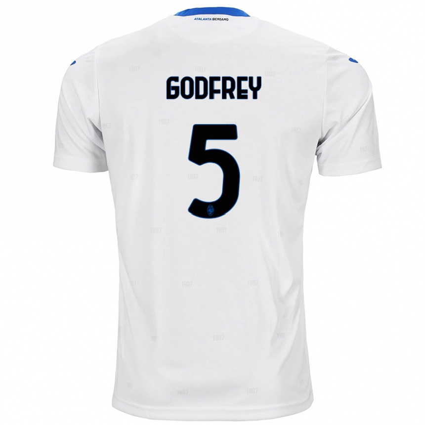 Niño Fútbol Camiseta Ben Godfrey #5 Blanco 2ª Equipación 2024/25 Argentina