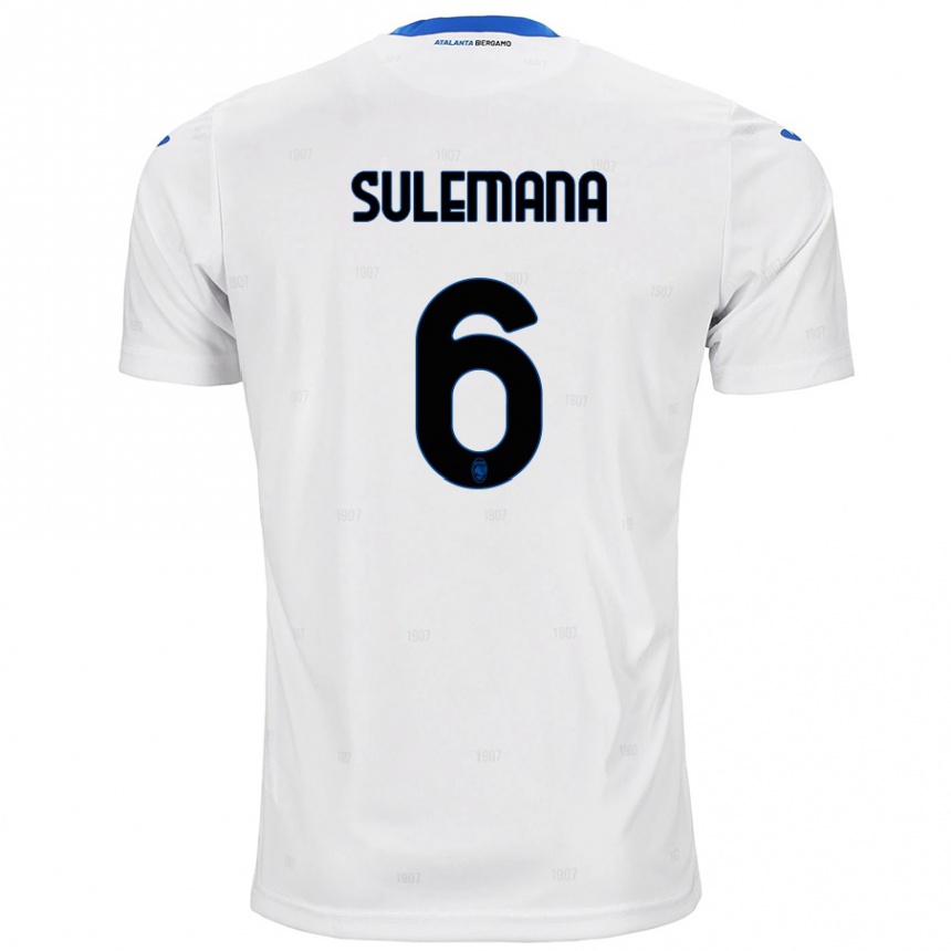 Niño Fútbol Camiseta Ibrahim Sulemana #6 Blanco 2ª Equipación 2024/25 Argentina