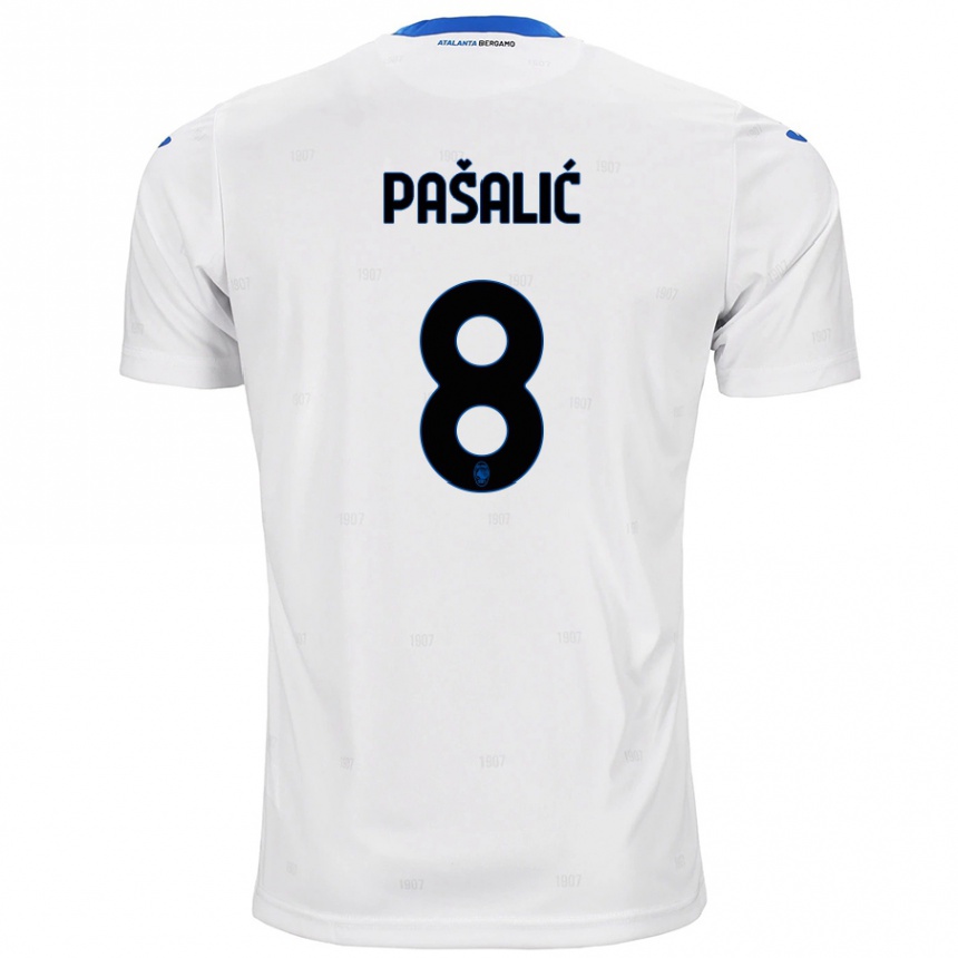 Niño Fútbol Camiseta Mario Pasalic #8 Blanco 2ª Equipación 2024/25 Argentina