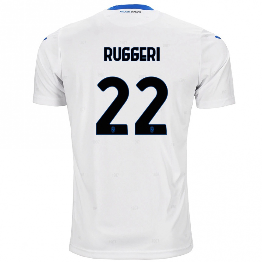 Niño Fútbol Camiseta Matteo Ruggeri #22 Blanco 2ª Equipación 2024/25 Argentina