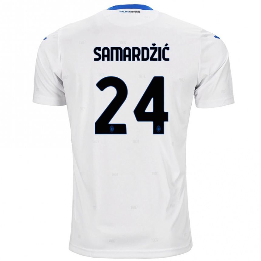 Niño Fútbol Camiseta Lazar Samardžić #24 Blanco 2ª Equipación 2024/25 Argentina