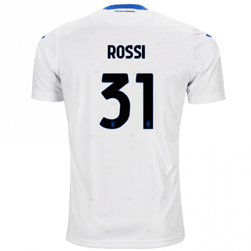 Niño Fútbol Camiseta Francesco Rossi #31 Blanco 2ª Equipación 2024/25 Argentina