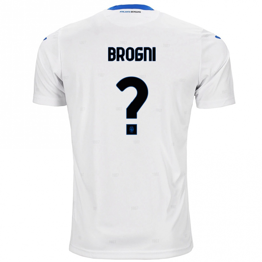 Niño Fútbol Camiseta Giorgio Brogni #0 Blanco 2ª Equipación 2024/25 Argentina