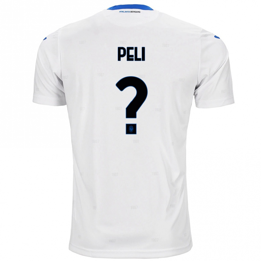 Niño Fútbol Camiseta Lorenzo Peli #0 Blanco 2ª Equipación 2024/25 Argentina