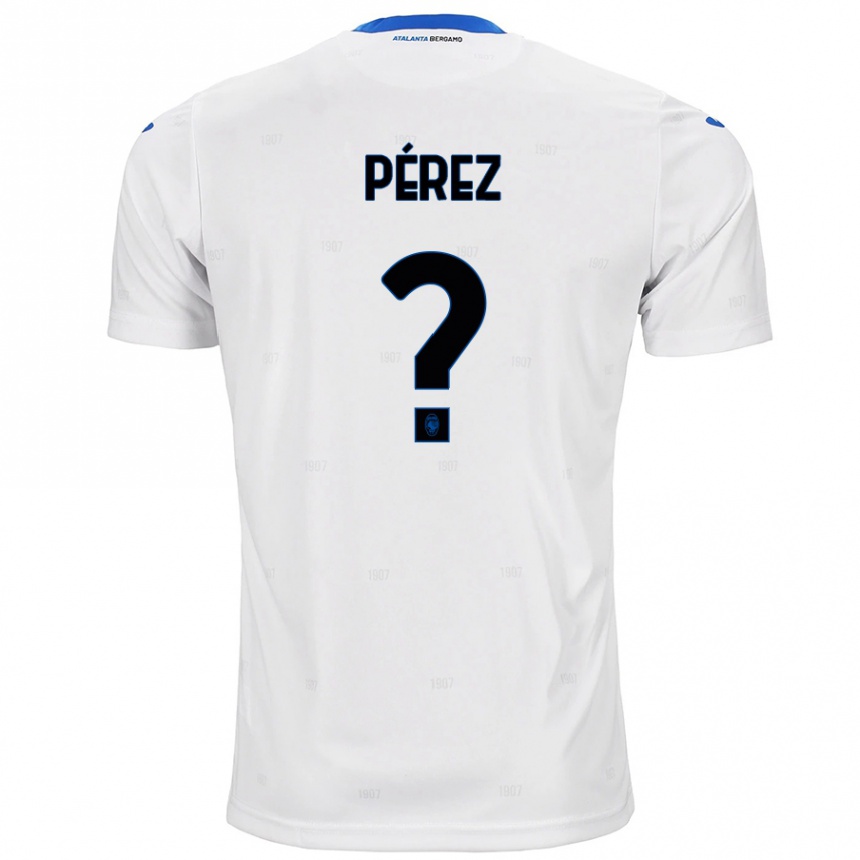 Niño Fútbol Camiseta David Pérez #0 Blanco 2ª Equipación 2024/25 Argentina