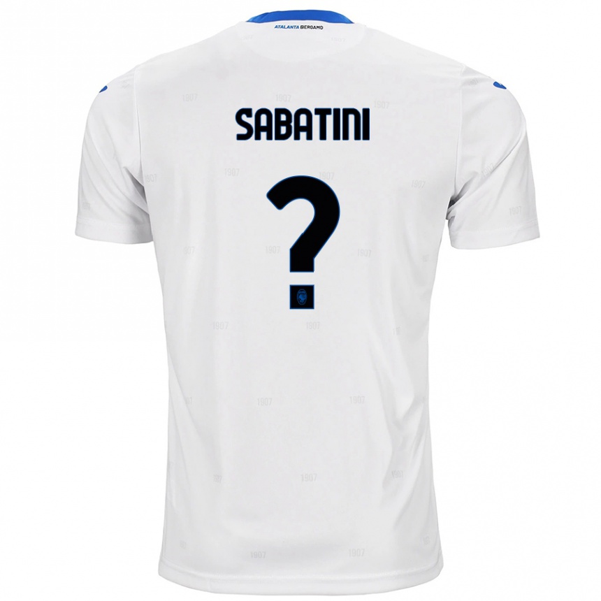 Niño Fútbol Camiseta Carlo Sabatini #0 Blanco 2ª Equipación 2024/25 Argentina