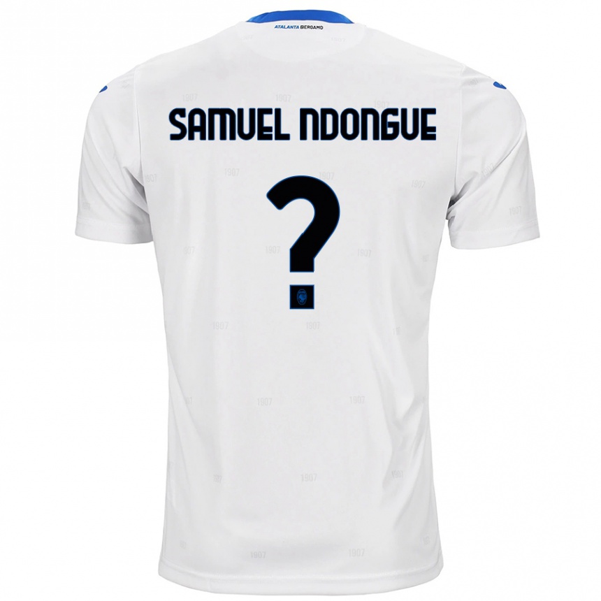 Niño Fútbol Camiseta Frederick Samuel Ndongue #0 Blanco 2ª Equipación 2024/25 Argentina