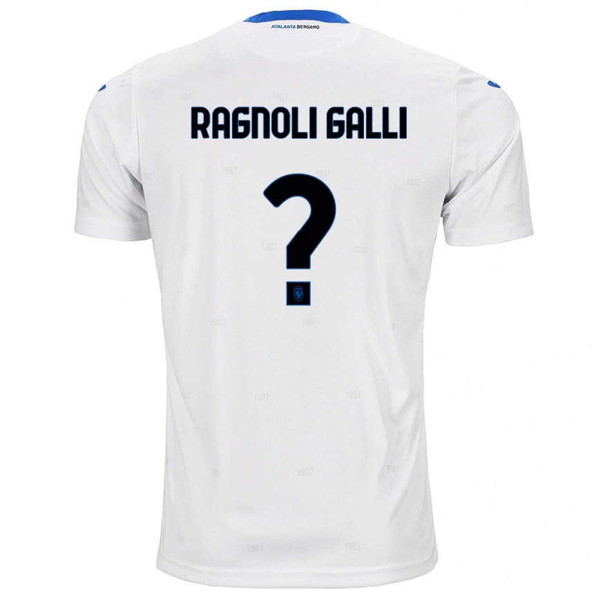 Niño Fútbol Camiseta Federico Ragnoli Galli #0 Blanco 2ª Equipación 2024/25 Argentina