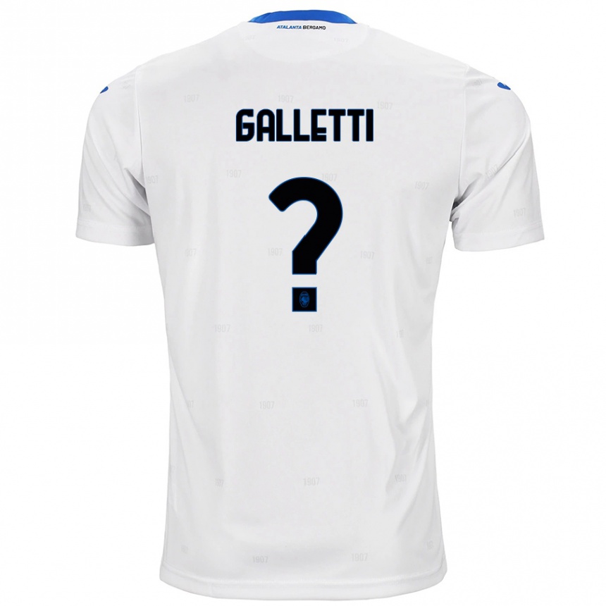 Niño Fútbol Camiseta Elia Galletti #0 Blanco 2ª Equipación 2024/25 Argentina