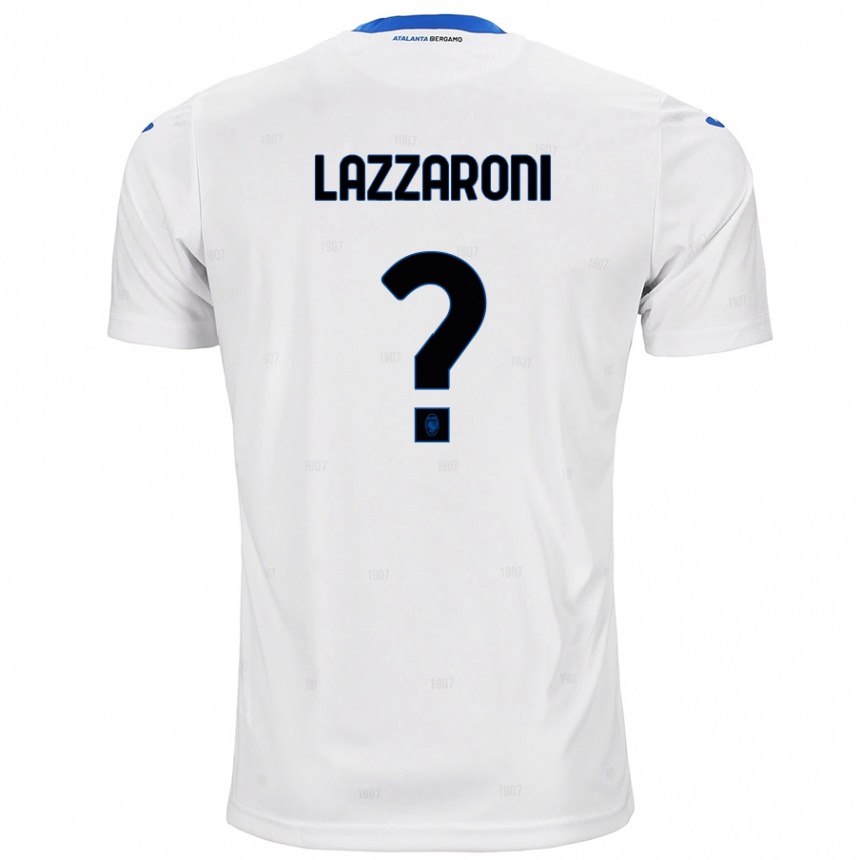 Niño Fútbol Camiseta Andrea Lazzaroni #0 Blanco 2ª Equipación 2024/25 Argentina