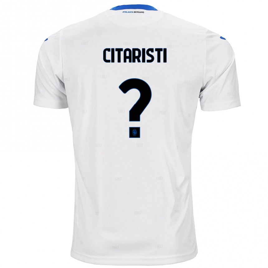 Niño Fútbol Camiseta Christian Citaristi #0 Blanco 2ª Equipación 2024/25 Argentina