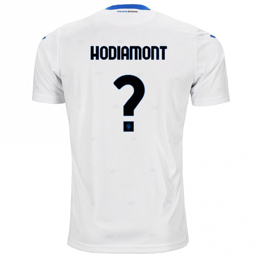 Niño Fútbol Camiseta Lyam Hodiamont #0 Blanco 2ª Equipación 2024/25 Argentina