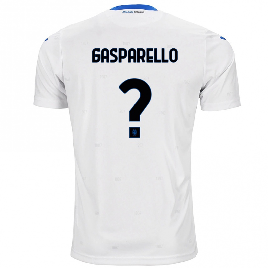 Niño Fútbol Camiseta Francesco Gasparello #0 Blanco 2ª Equipación 2024/25 Argentina