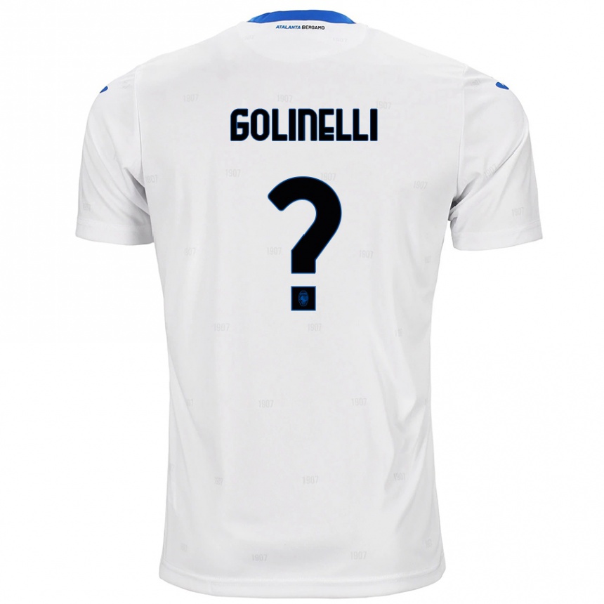 Niño Fútbol Camiseta Martino Golinelli #0 Blanco 2ª Equipación 2024/25 Argentina