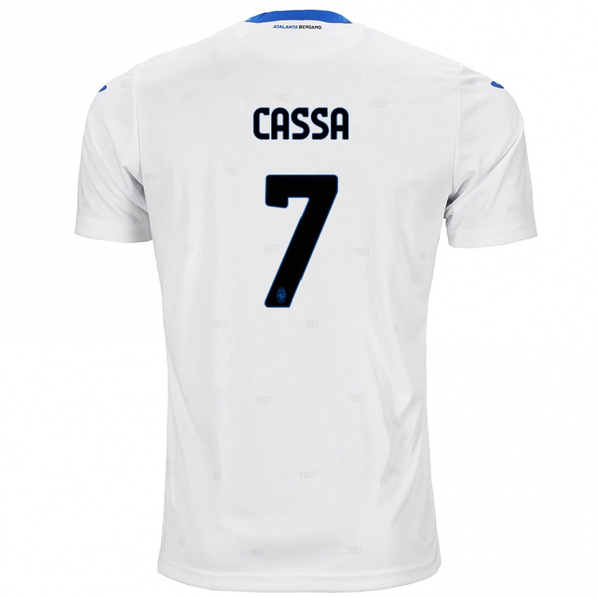 Niño Fútbol Camiseta Federico Cassa #7 Blanco 2ª Equipación 2024/25 Argentina