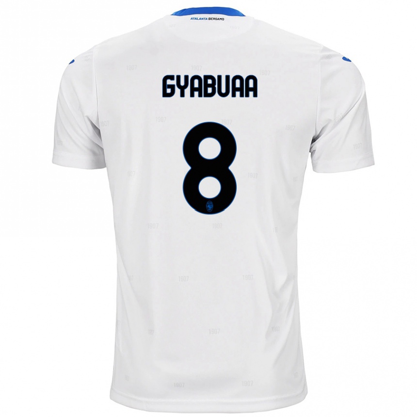 Niño Fútbol Camiseta Emmanuel Gyabuaa #8 Blanco 2ª Equipación 2024/25 Argentina