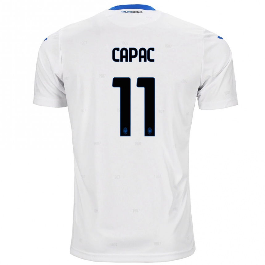 Niño Fútbol Camiseta Alexandru Capac #11 Blanco 2ª Equipación 2024/25 Argentina