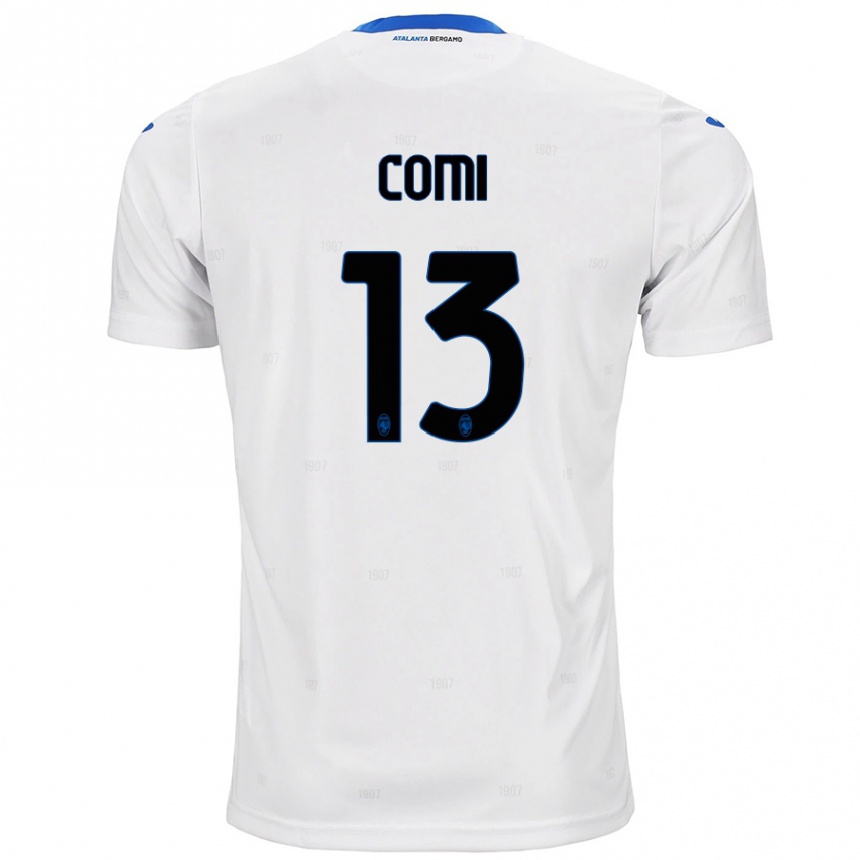 Niño Fútbol Camiseta Pietro Comi #13 Blanco 2ª Equipación 2024/25 Argentina