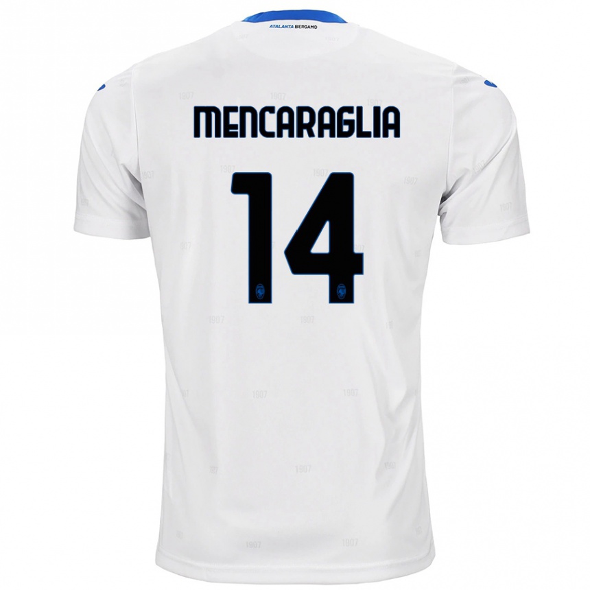 Niño Fútbol Camiseta Filippo Mencaraglia #14 Blanco 2ª Equipación 2024/25 Argentina