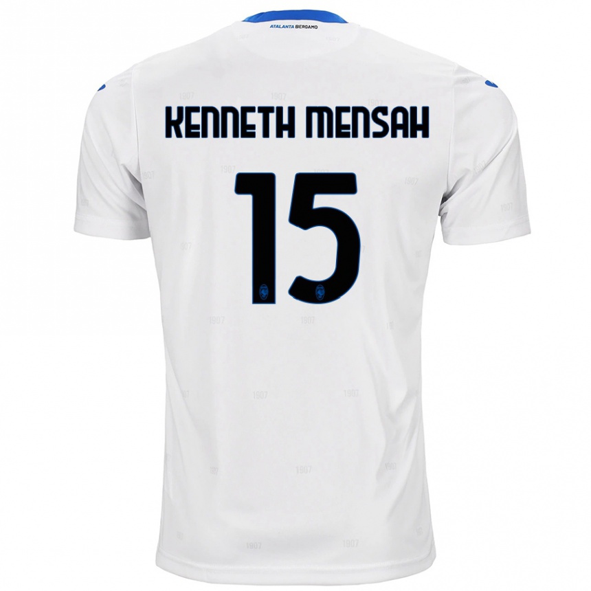 Niño Fútbol Camiseta Anthony Kenneth Mensah #15 Blanco 2ª Equipación 2024/25 Argentina