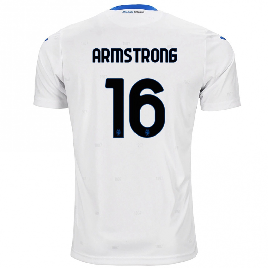 Niño Fútbol Camiseta Daniel Armstrong #16 Blanco 2ª Equipación 2024/25 Argentina