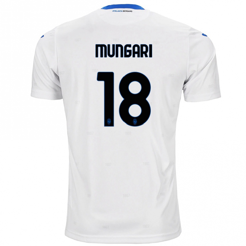 Niño Fútbol Camiseta Giuseppe Mungari #18 Blanco 2ª Equipación 2024/25 Argentina